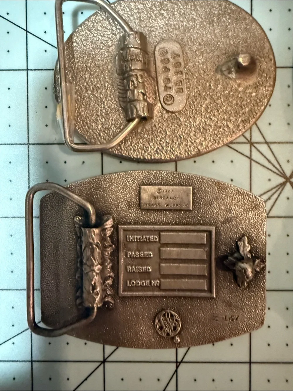 Lot of 5 Masonic Vintage Belt Buckles Freemason Shriners 32 Degree Scottish Rite